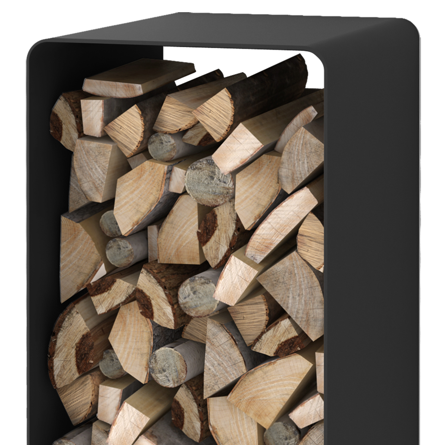 HS Flamingo Deluxe 1 Holzregal Schwarz – Bild 6