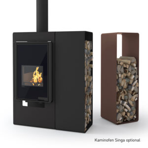 HS Flamingo Deluxe 2 Holzregal Braun