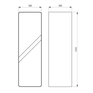 HS Flamingo Deluxe 2 Holzregal Braun