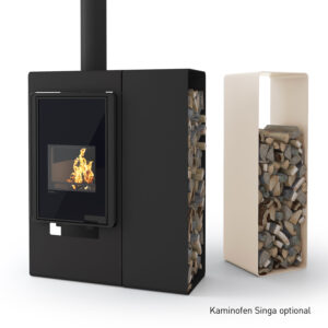 HS Flamingo Deluxe 2 Holzregal Creme