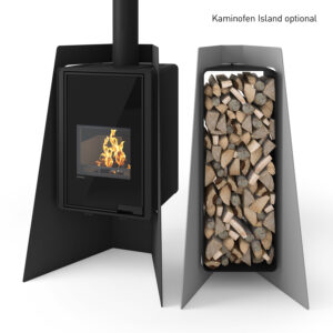 HS Flamingo Deluxe 3 Holzregal Grau