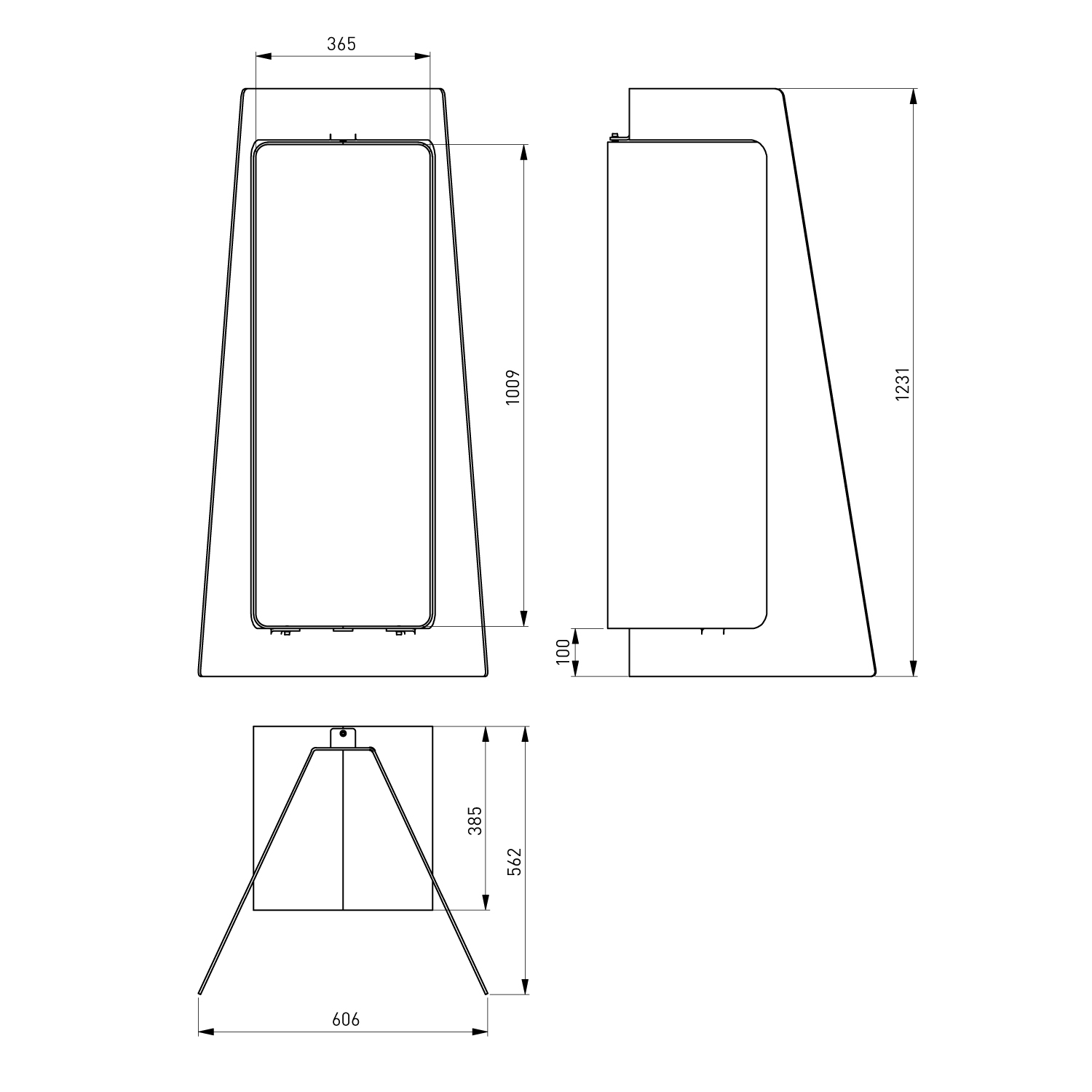 HS Flamingo Deluxe 3 Holzregal Rot – Bild 3