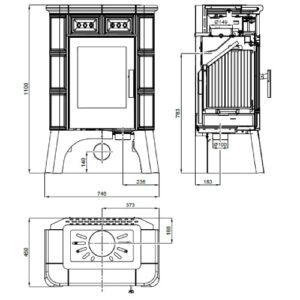 KAMINOFEN HAAS UND SOHN TREVISO III 6,3 KW