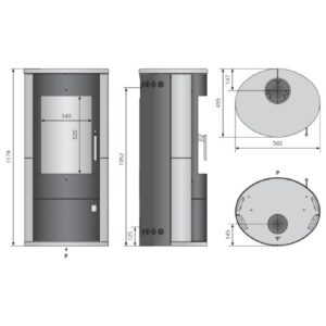 KAMINOFEN JUSTUS AUSTIN 7 | 7 KW