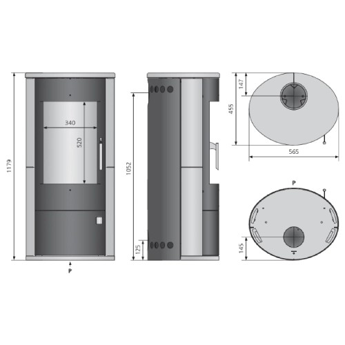 KAMINOFEN JUSTUS AUSTIN 7 | 7 KW – Bild 4