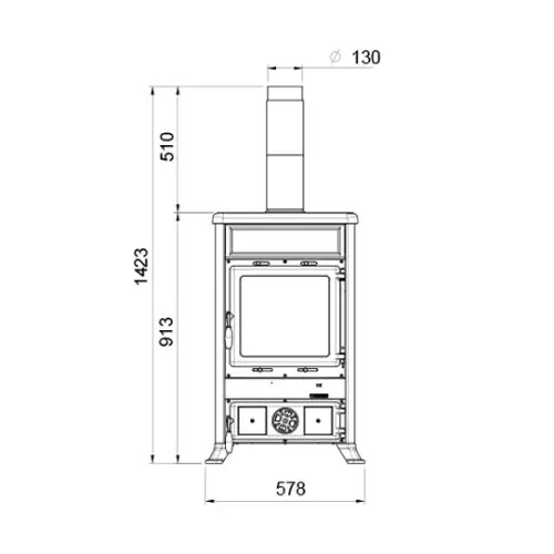 KAMINOFEN LA NORDICA ROSSELLA R1.16 | 9 KW – Bild 3