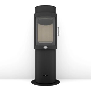 KAMINOFEN MAX BLANK ORANGE S KOMBI 5,8 KW