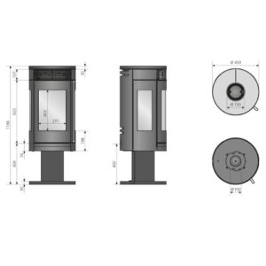 KAMINOFEN ORANIER ROTA TWIST 5,5 KW