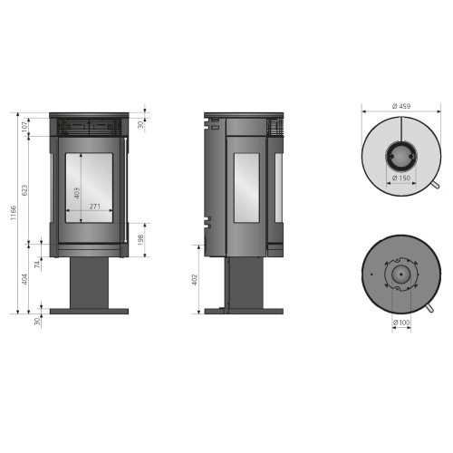 KAMINOFEN ORANIER ROTA TWIST 5,5 KW – Bild 2