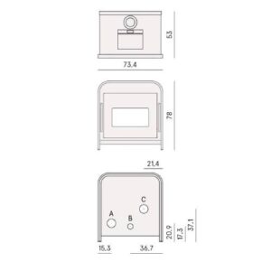 Pelletofen Cadel Frame 9 | 9,3 kW