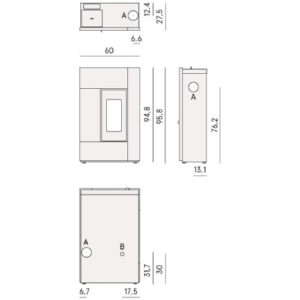 Pelletofen Cadel Spirit 5 | 5,2 kW