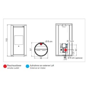 PELLETOFEN EDILKAMIN EVIA 8 | 7,9 KW