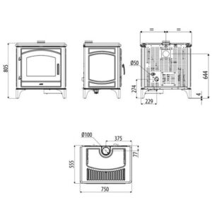 PELLETOFEN MCZ MIDA AIR 8 XUP! S1 8,3 KW