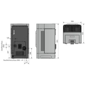 PELLETOFEN ORANIER CALIMO 6,4 KW
