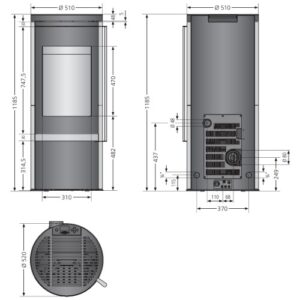 PELLETOFEN ORANIER CARUS AQUA 2.0 | 10 KW WASSERFÜHREND