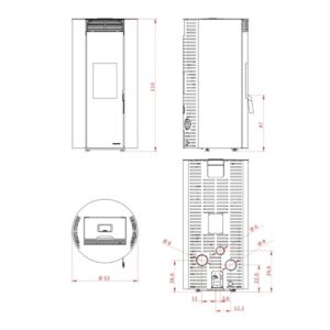 PELLETOFEN PALAZZETTI ECOFIRE EMILY TC 9 KW