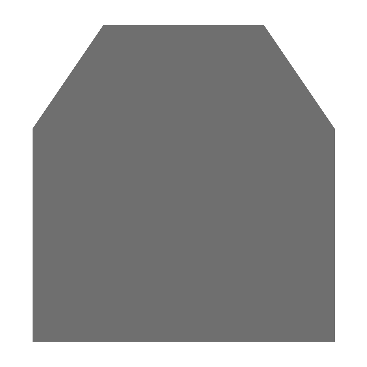 Raik Bodenplatte B2 6-Eck gussgrau pulverbeschichtet 1200 x 1000 mm – Bild 4